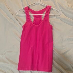 Bright Pink Sleeveless Tank Top